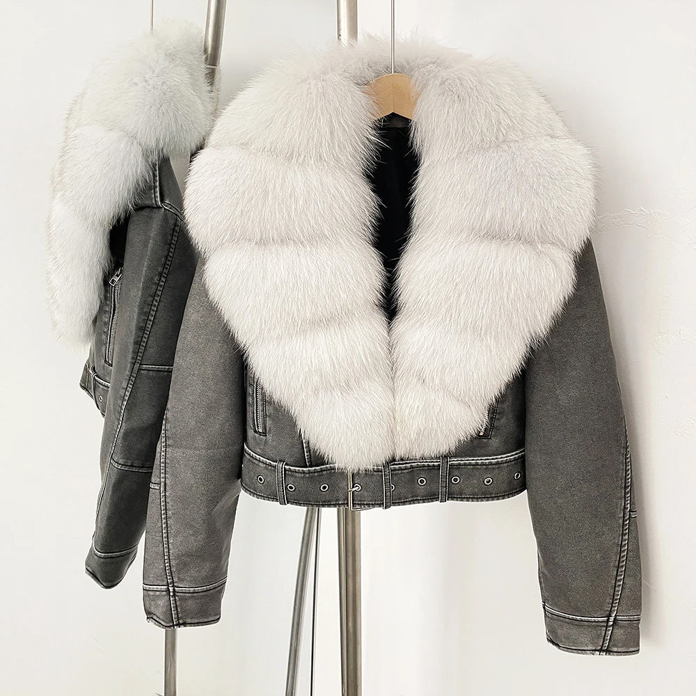 Veste Hivernale Élégante pour Femme avec Ceinture Réglable