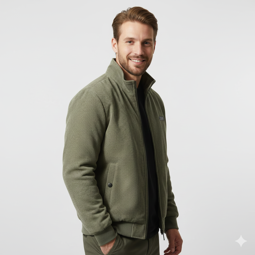 Veste Hiver Homme – Blouson Élégant Doublé avec Coupe Détendue