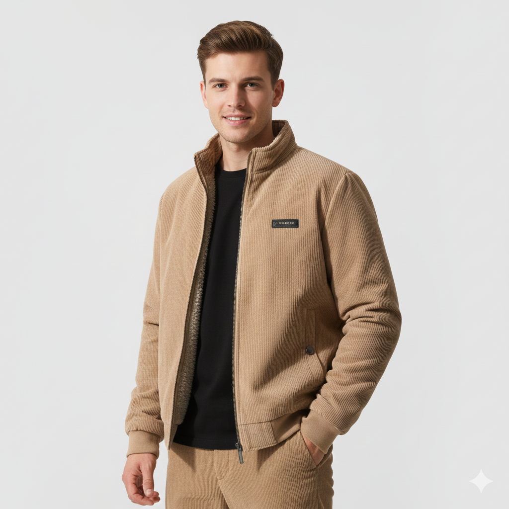 Veste Hiver Homme – Blouson Élégant Doublé avec Coupe Détendue - LuxeStyle