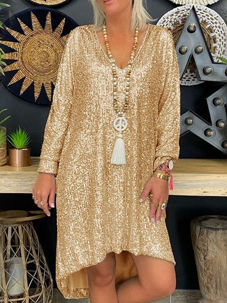 Robe de Soirée Élégante en Paillettes pour Femmes