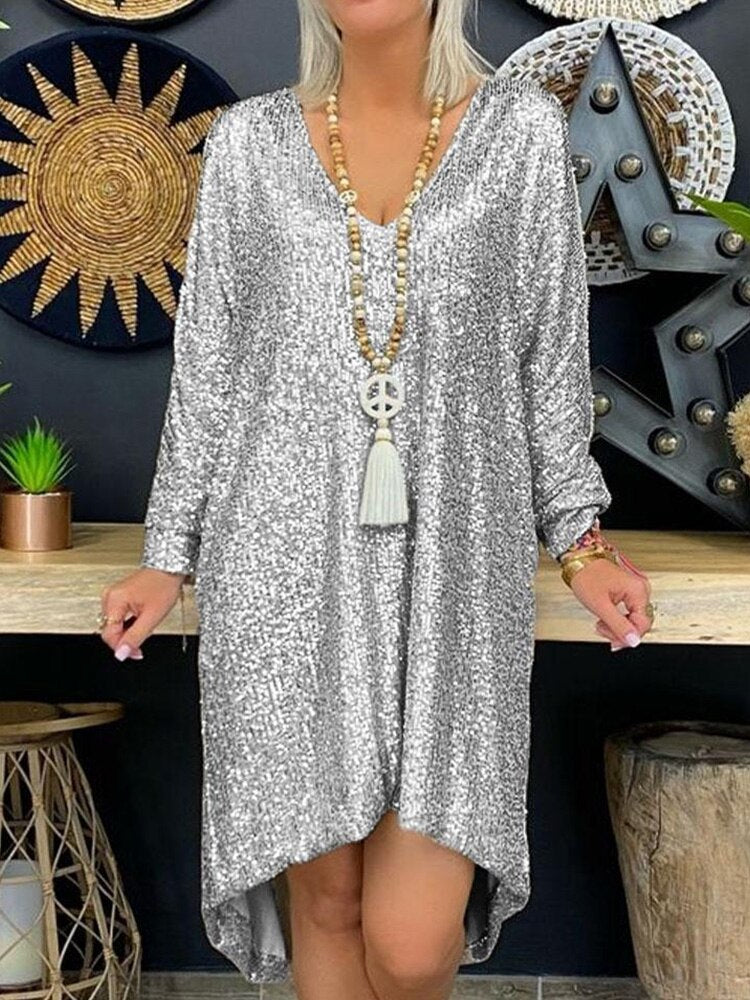 Robe de Soirée Élégante en Paillettes pour Femmes