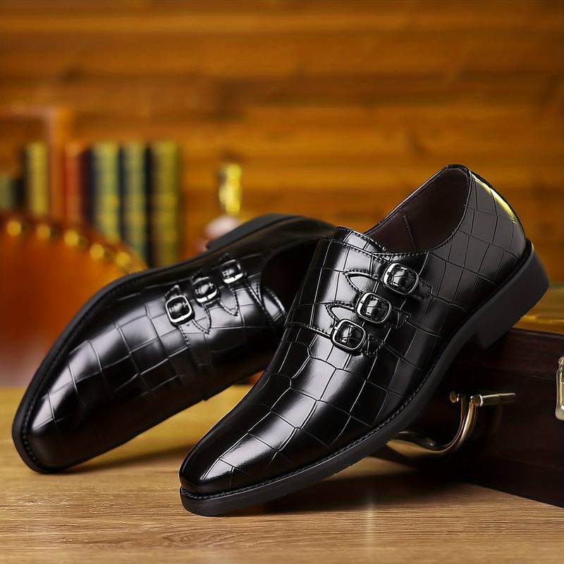 Chaussures De Mariage Élégantes Pour Homme Noir Bout Pointu