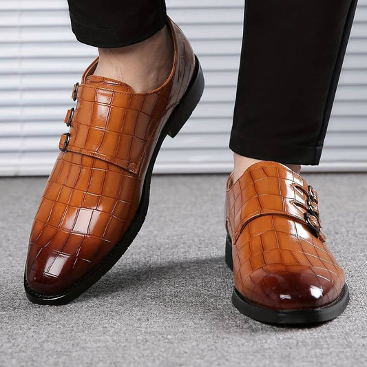 Chaussures De Mariage Élégantes Pour Homme Noir Bout Pointu - luxestyle