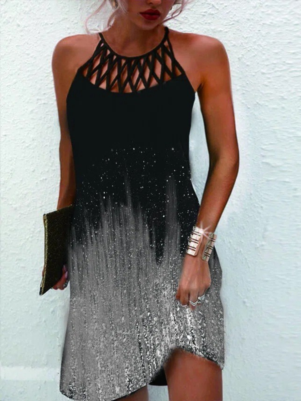 Robe Été Féminine – Robe Plage Colorée à Manches Courtes pour Femmes