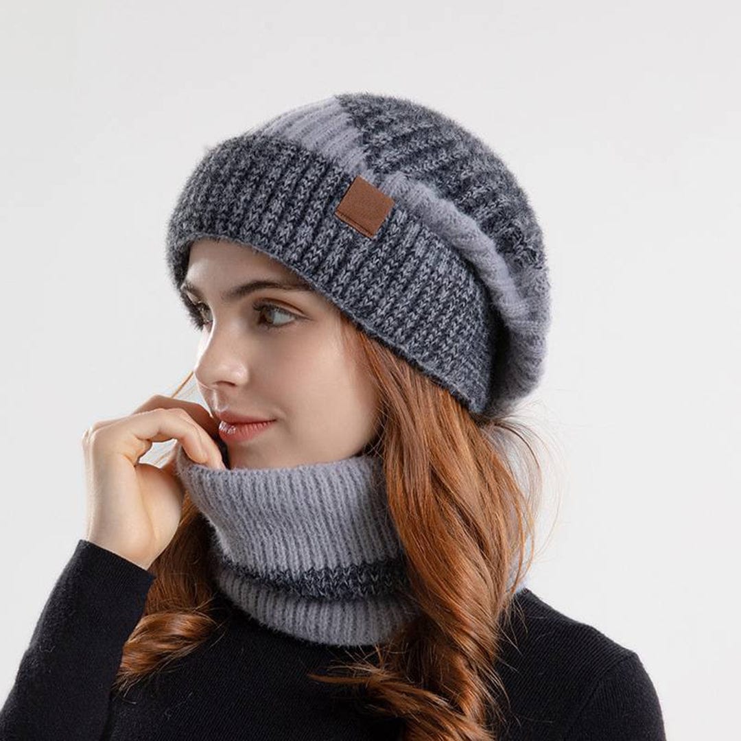 Chapeau et Écharpe Femme Hiver Douillet