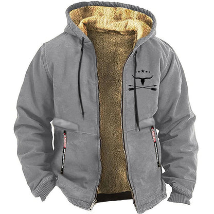Sweat à capuche zippé homme hiver