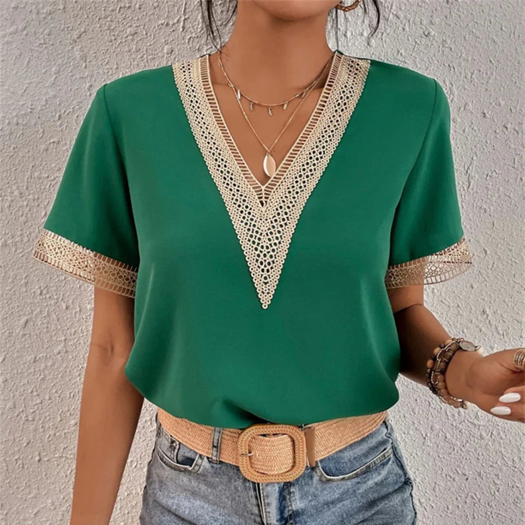 Chemise femme chic sans manches
