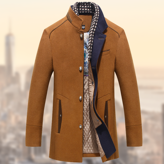 Veste Homme Élégante en Coton Mélange | Taille Slim Hiver - LuxeStyle