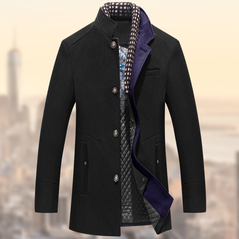 Veste Homme Élégante en Coton Mélange | Taille Slim Hiver