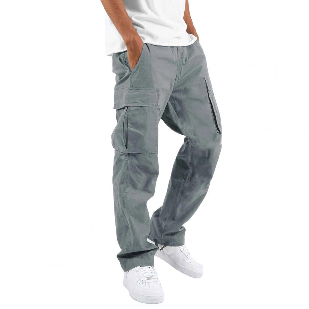 Pantalon Chino Noir Homme avec Poches Côtelées