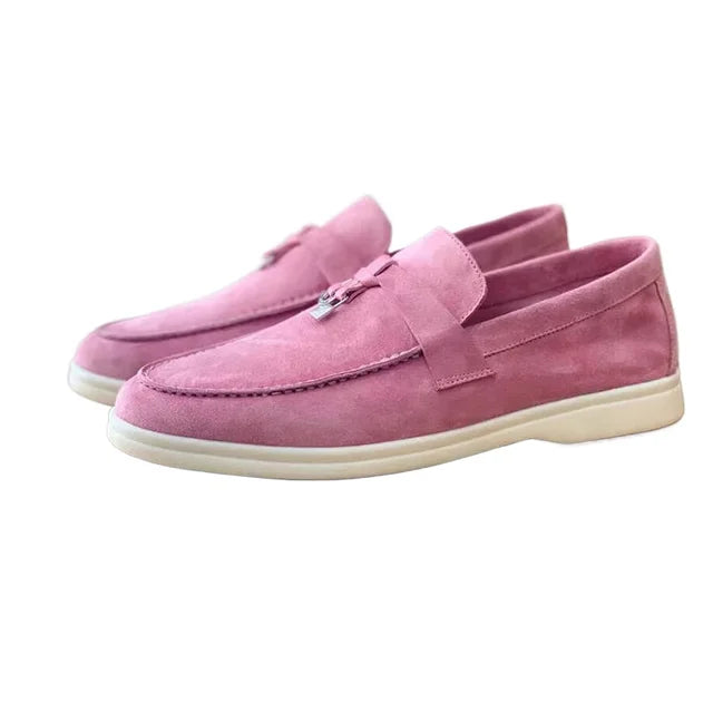 Chaussures Décontractées en Cuir Beige pour Homme
