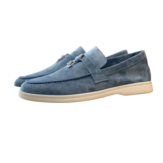 Chaussures Décontractées en Cuir Beige pour Homme