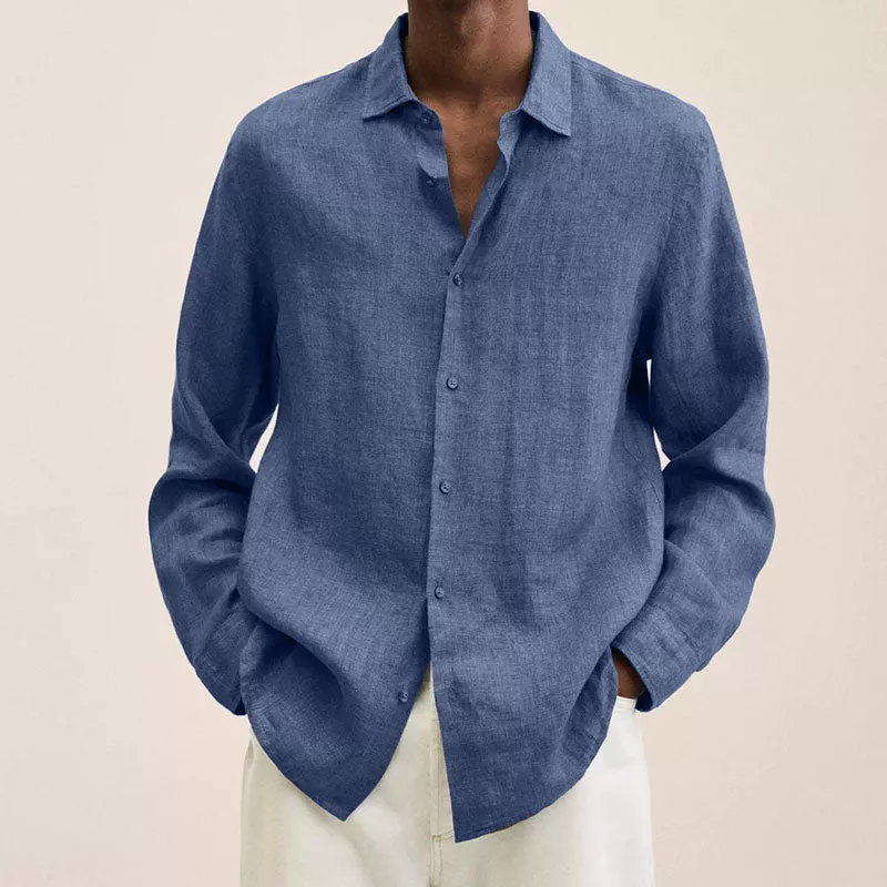 Chemise Homme Lin Fresque Manches Longues