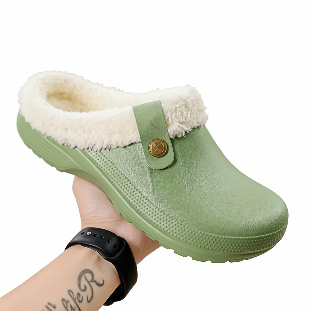 Chaussons Femmes Chauffants Douillets pour Maison et Extérieur