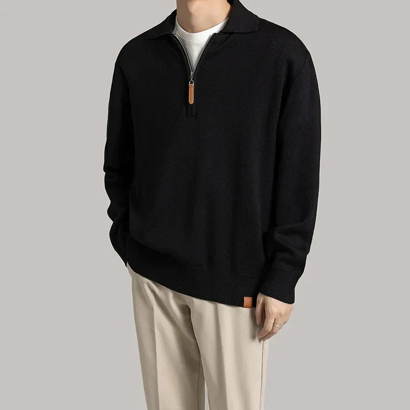 Pull Col Montant Élégant pour Homme