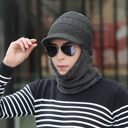 Bonnet Hivernal avec Masque de Visage Intégré