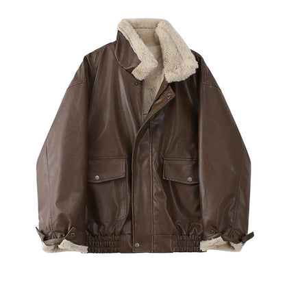 Manteau Hivernal Confortable avec Fourrure et Poches