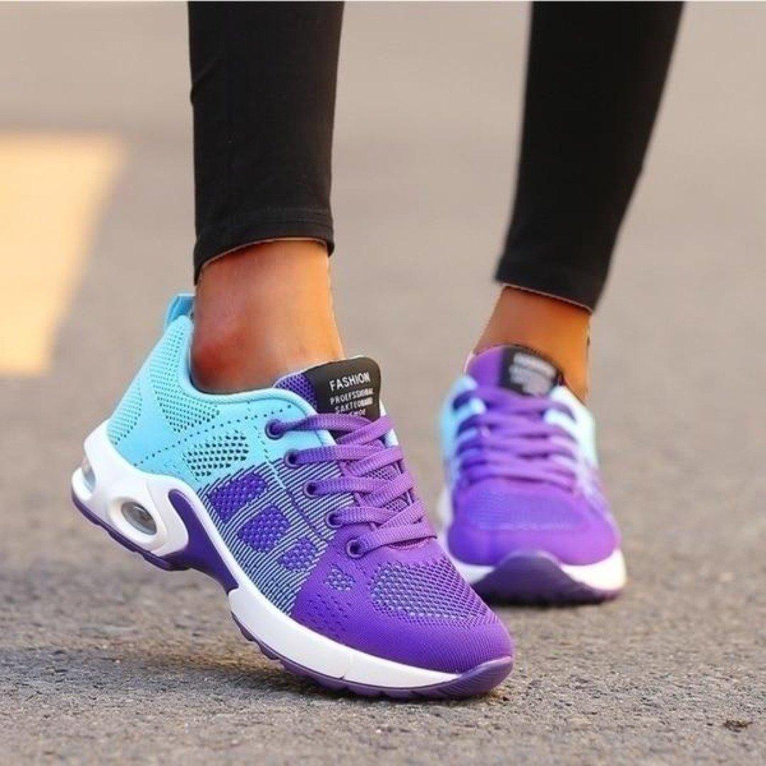 Baskets Femme Violet Bleu Confortables - LuxeStyle