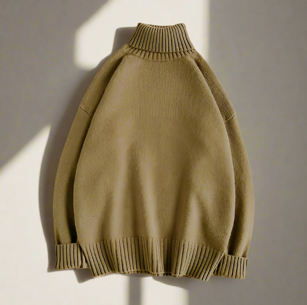 Pull Col Roulé Élégant pour Homme