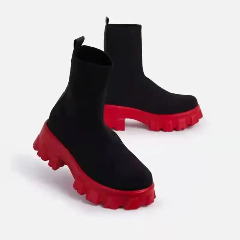 Bottes Chelsea Féminines à Talon Bas pour Femme