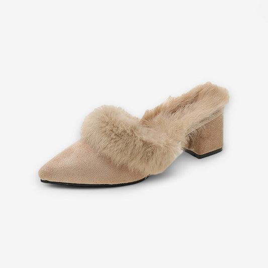 Chaussons Élégants à Talon Plat et Bout Pointu - LuxeStyle