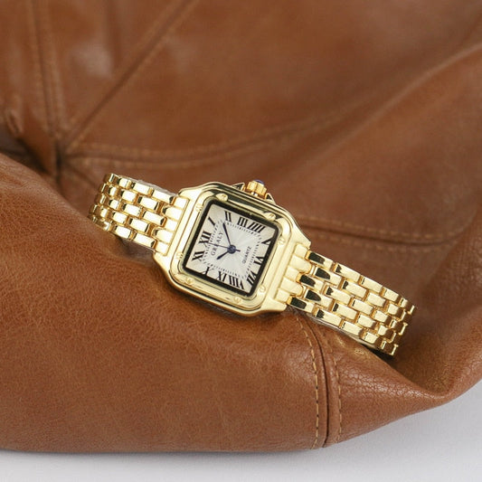 Montre Femme Élégante Boîtier Carré Réglable - LuxeStyle