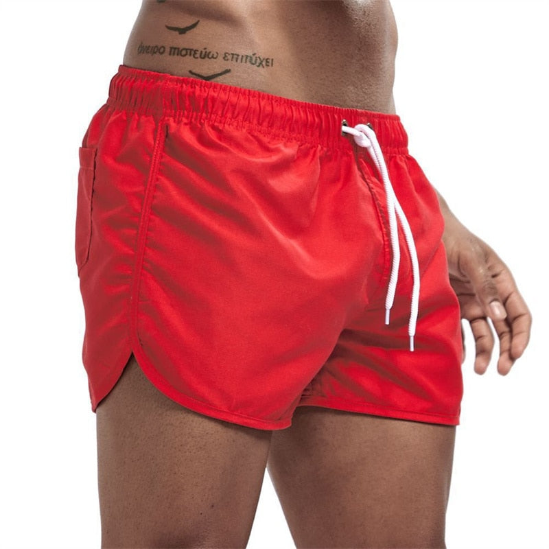 Short de bain confortable avec élasticité et style décontracté
