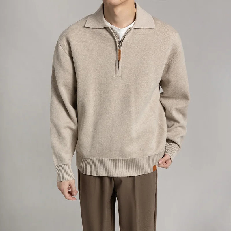 Pull Col Montant Élégant pour Homme - LuxeStyle