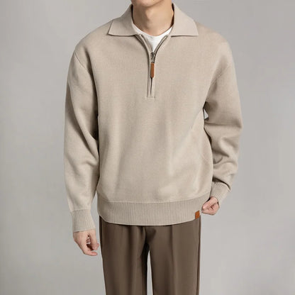 Pull Col Montant Élégant pour Homme - LuxeStyle