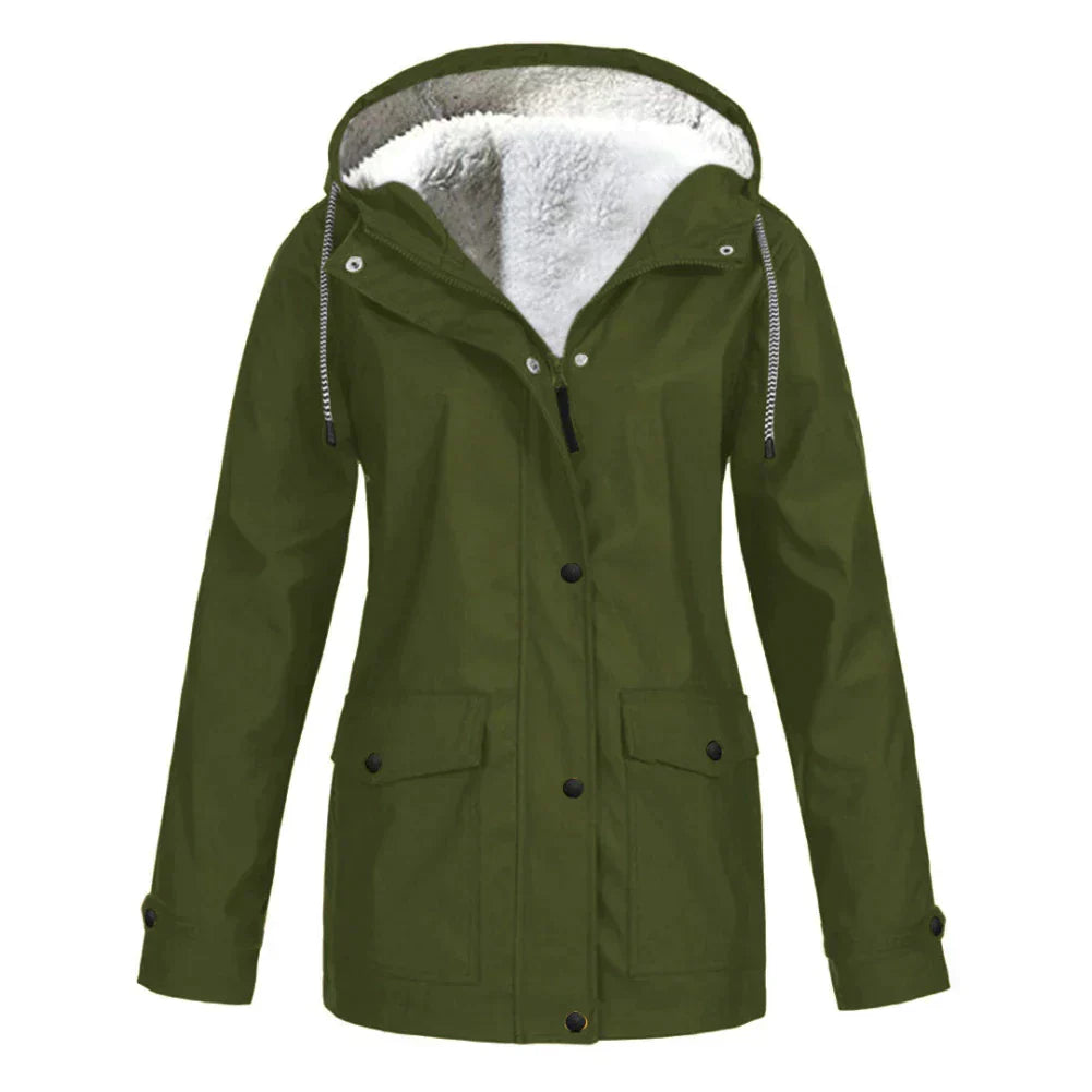 Veste de Pluie Féminine Élégante & Chaude