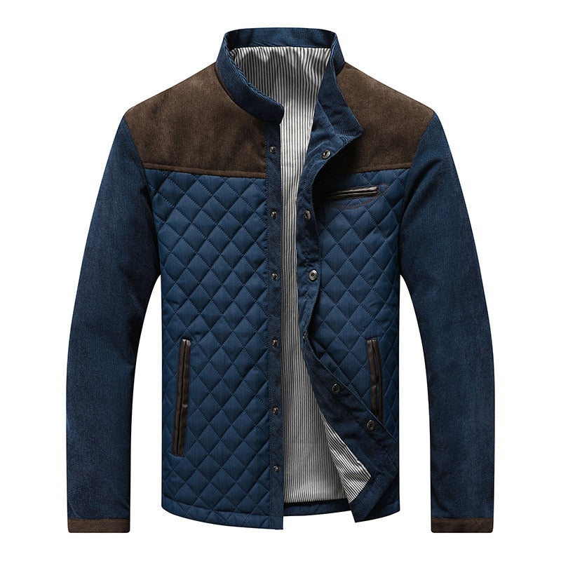 Veste Windbreaker Homme Sport avec Col Relevable et Zip Discrète