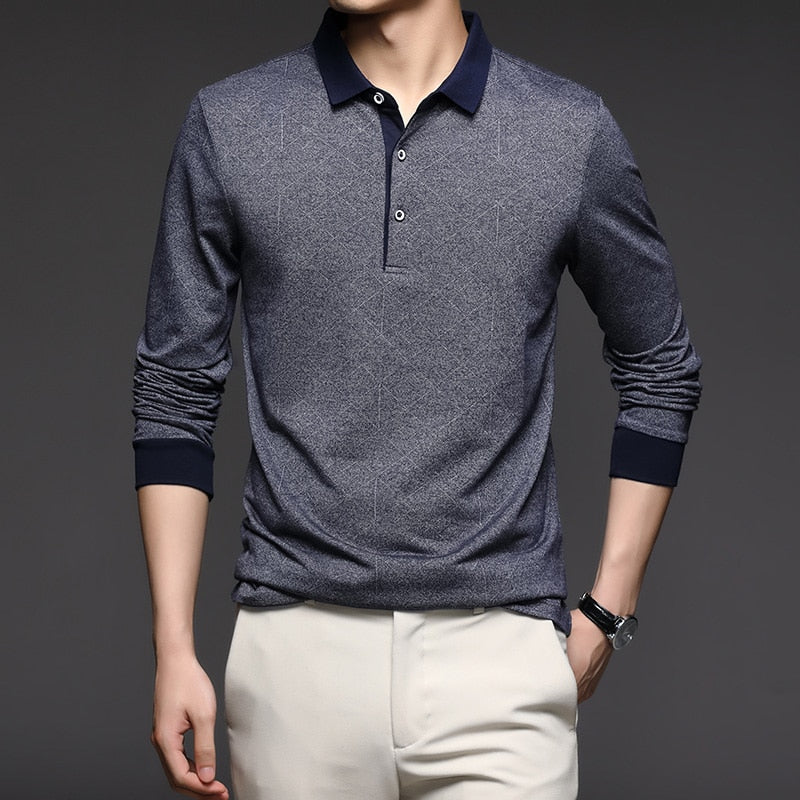 Chemise Homme Classique à Manches Longues pour Travail Quotidien - LuxeStyle