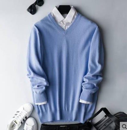CachemireLux™ – Pull Homme Cachemire Doux et Élégant Confort Optimal