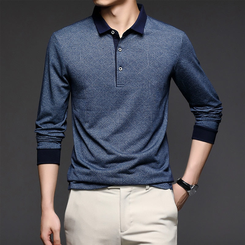 Chemise Homme Classique à Manches Longues pour Travail Quotidien