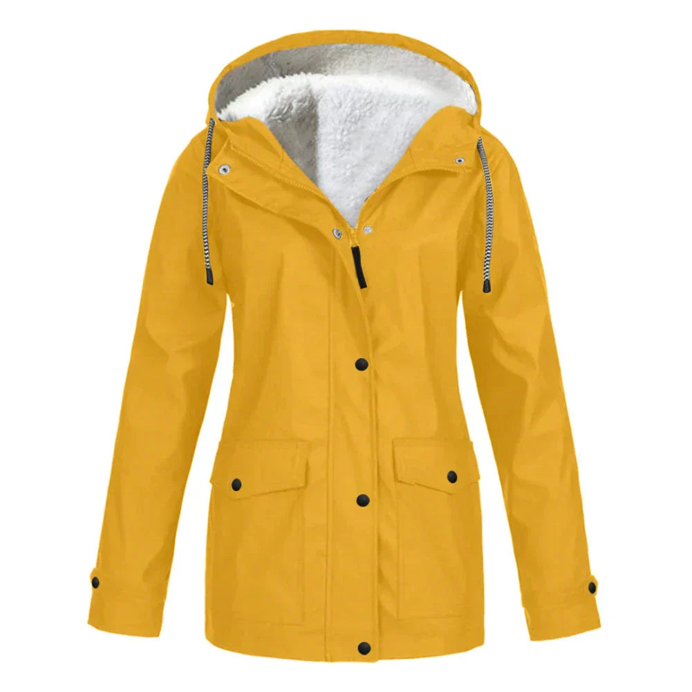 Veste de Pluie Féminine Élégante & Chaude