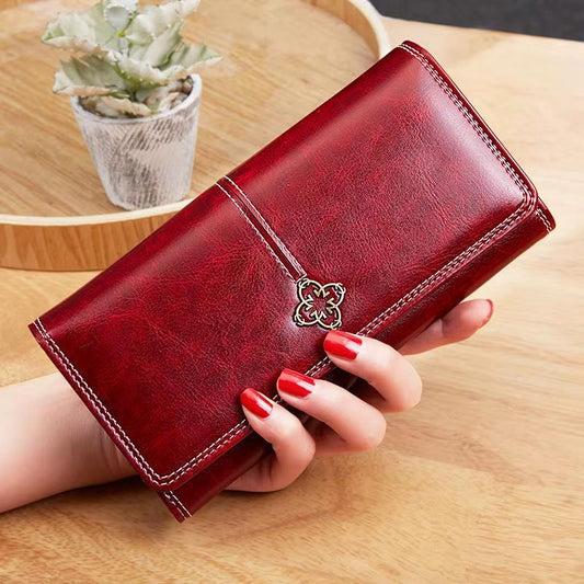 Portefeuille Femme Élégant à Fermeture Éclair - LuxeStyle