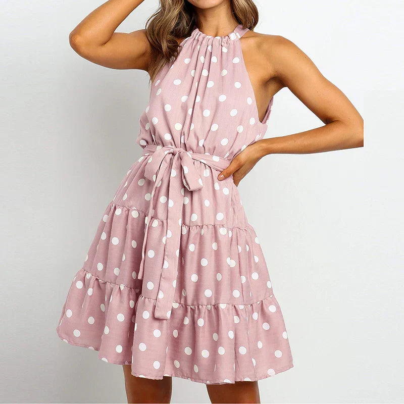 Volana™ – Robe d'Été Femme Chic à Pois