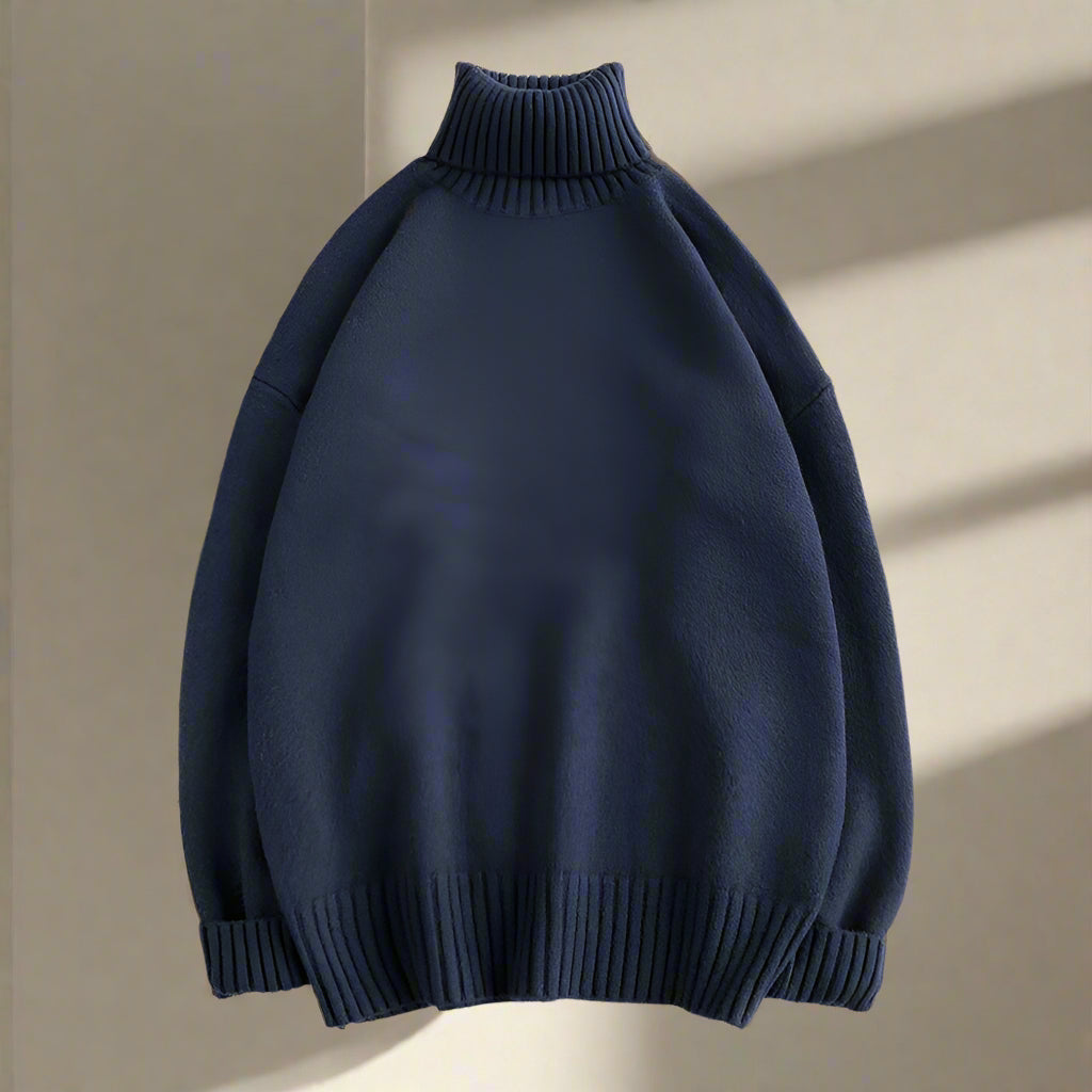 Pull Col Roulé Élégant pour Homme