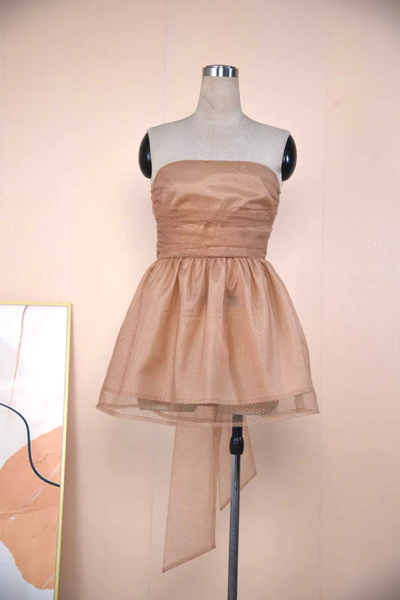 Robe Cocktail Éblouissante Femme Courte