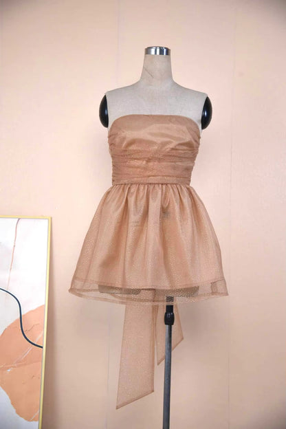 Robe Cocktail Éblouissante Femme Courte