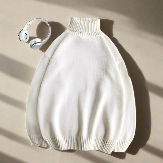 Pull Col Roulé Élégant pour Homme - LuxeStyle