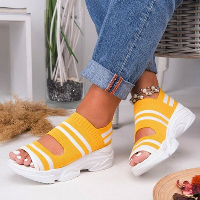 Sandale Chic à Bout Ouvert pour Femme