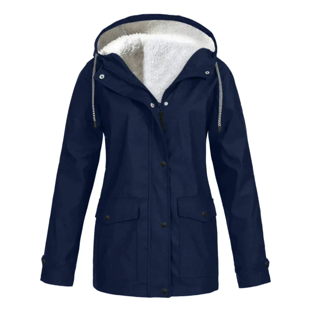 Veste de Pluie Féminine Élégante & Chaude