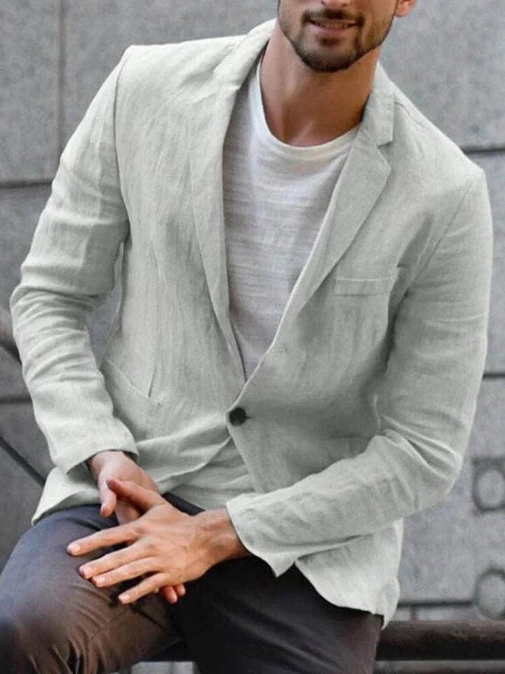 Veste légère Taille affûtée Bouton unique