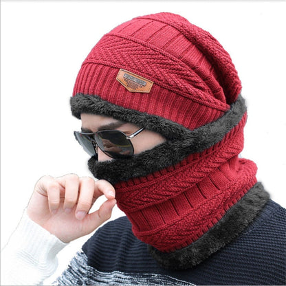 Bonnet Hivernal avec Masque de Visage Intégré