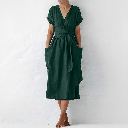 Robe Été Femme Manches Courtes et Légère - LuxeStyle