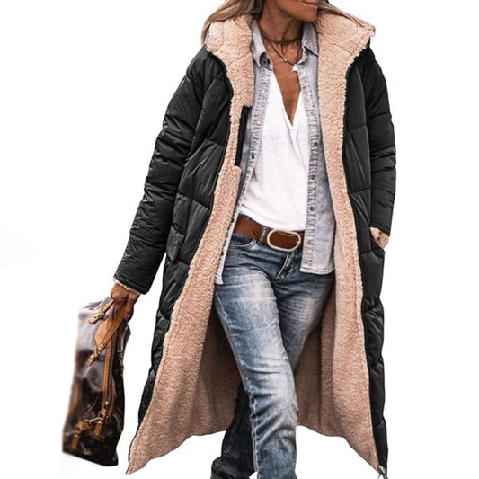 Manteau Femme Hiver au Capuchon Élégant - LuxeStyle
