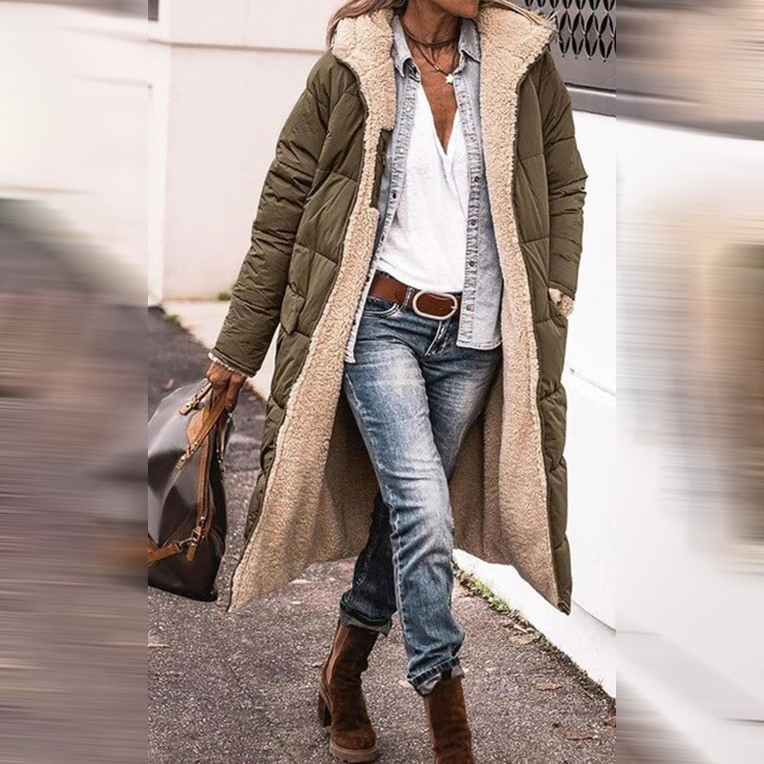 Manteau Femme Hiver au Capuchon Élégant
