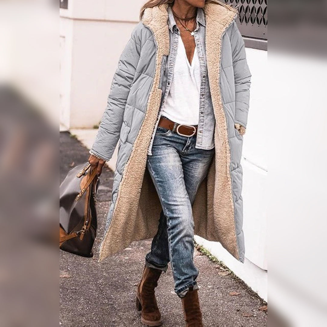 Manteau Femme Hiver au Capuchon Élégant