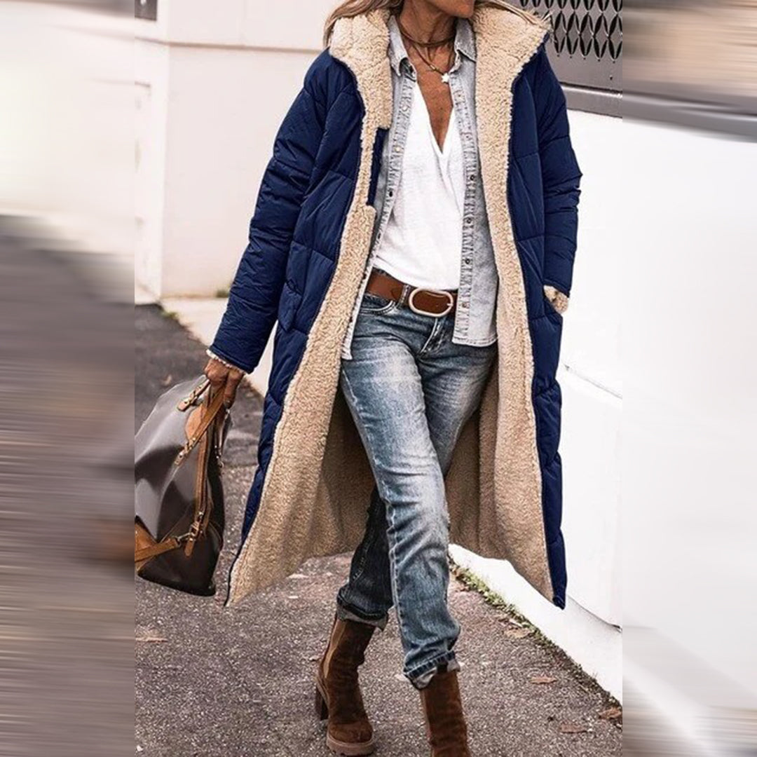 Manteau Femme Hiver au Capuchon Élégant